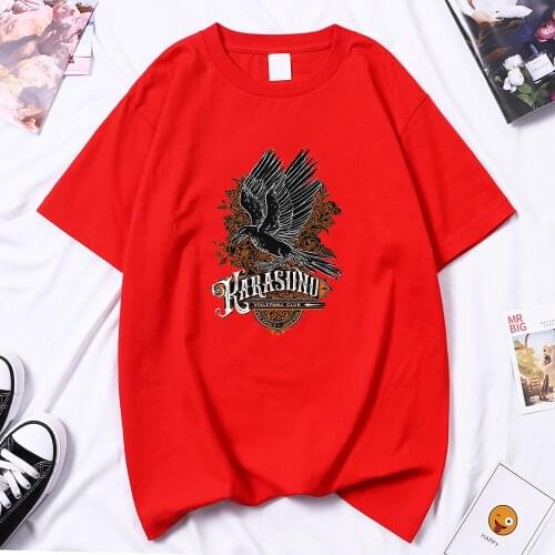 Haikyuu Karasuno Eagle Cartoon Print Woman T Shirts Hip Hop Casual T Shirt Harajuku Brand Tee Shirt 2021 Summer Women T-Shirt
