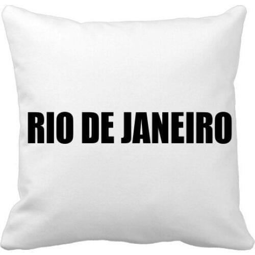 Rio De Janeiro Brazil Name Throw Pillow Square Cover