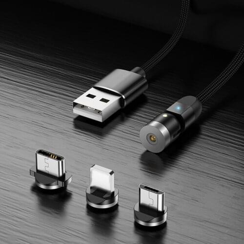 Magnetic USB Cable Fast Charging Type C Cable Magnet Charger Micro USB Cable For iPhone 13 12 11 OPPO Vivo Huawei Phone USB Cord