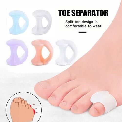 Little Toe Thumb Separators Relieve Toe Pain Valgus Correctors Bunion Hallux Orthopedic Daily Silicone Toe Separator