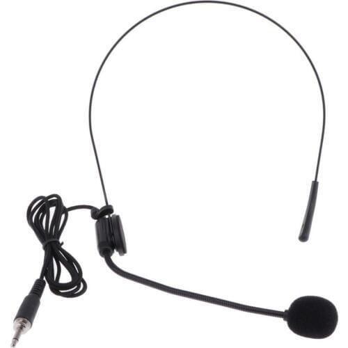 3.5mm Single Headset Microphone Mic for Wireless Professional Vocal Pickup, Pristine Audio Quality Sweat and Dust-Proof