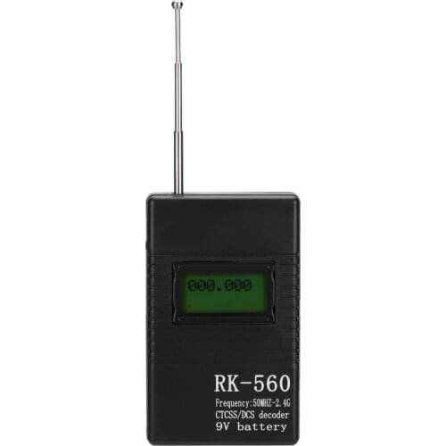 Rk560 Mini Radio Frequency Meter with Ctcss/Dcs Decoder 50Mhz-2.4Ghz Portable Handheld Radio Frequency Testing