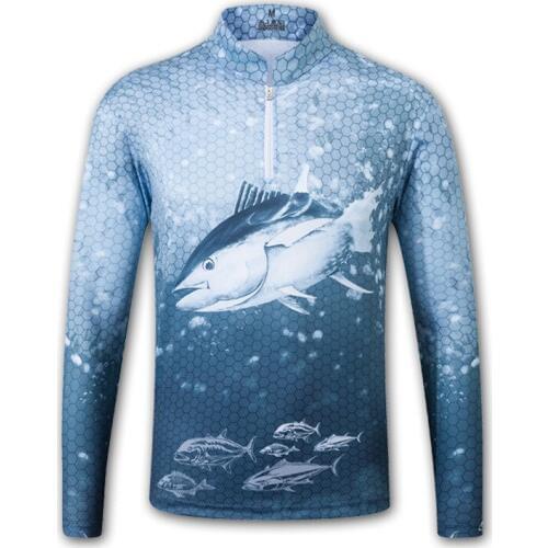 Summer Ultra-thin Fishing Suit Men Anti-uv Quick Dry Fishing Clothes Long Sleeve Breathable Fishing Shirt Stand Collar Fish Wear