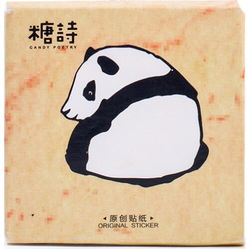 45 PCS/pack New Creative Lovely Panda Animal Mini Paper Sticker Diary Decoration DIY Scrapbooking Label Seal Sticker Stationery