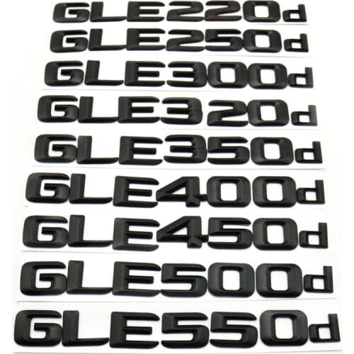 For Mercedes Benz W166 W167 C292 GLE220d GLE250d GLE300d GLE320d GLE350d GLE400d GLE450d GLE500d GLE550d Emblem Trunk Stickers