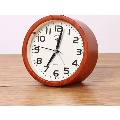 Small Alarm Clock With Nightligh Silent Quartz Table Clocks Home Decor Kids Bedside Clock Childrens Sleep Desktop Alarm Clock