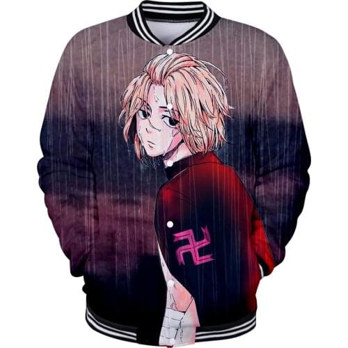 2021 New Baseball uniform Mange Tokyo Revengers Jackets 3D Men Women Coats 2 to 14 years old Children Anime Clothes Oversized