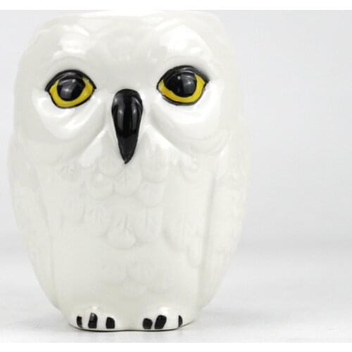 New 300ml Cute Owl Mugs 3D Animal Cups Ceramic Milk Mug Home Decor Coffee Cups Breakfast & Office Porcelain Cup Gifts for Kids