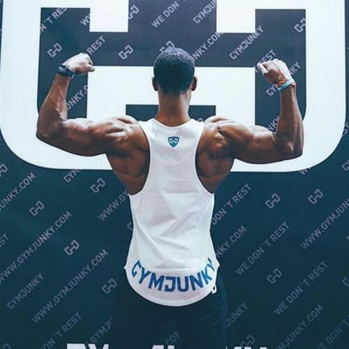 New Mens Bodybuilding Tank Tops Summer Casual Fashion Sleeveless Shirt Gyms Fitness Workout Singlet Sling Vest Clothing