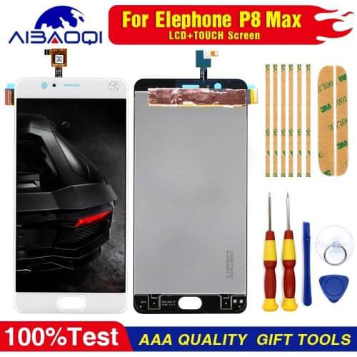 New original Touch Screen LCD Display LCD Screen For Elephone P8max p8 max Replacement Parts + Disassemble Tool+3M Adhesive