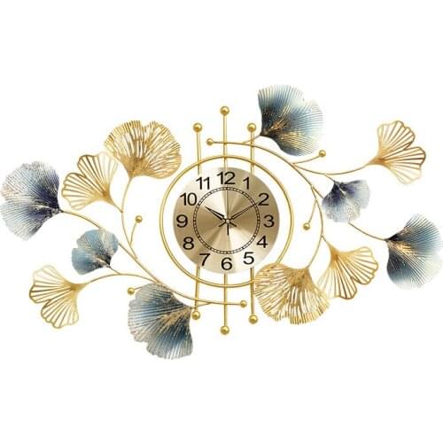 New Chinese Style Light Luxury Wall Clock Creative Fashion Living Room Decoration Reloj De Pared Moderno