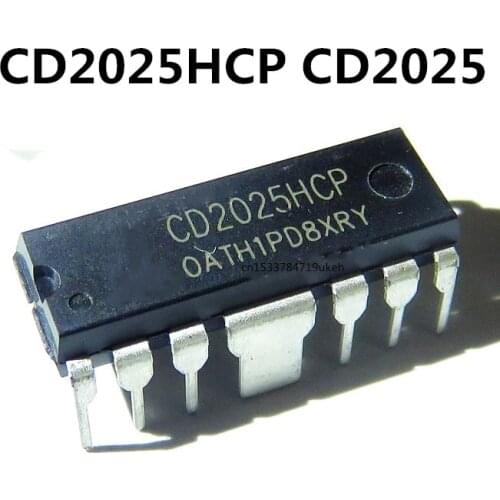 Original 5PCS/ CD2025HCP CD2025 DIP-14