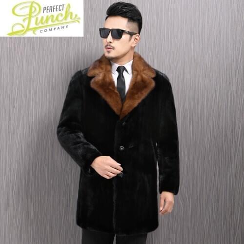 Coat 2021 Winter Mink Jacket Men Real Fur Warm Outwear Mens Clothing Veste Homme Vnf17227 YY971