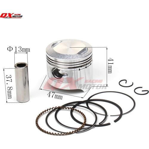 LIFAN70/90cc Piston 47mm Piston 13mm Pin Piston Ring kit for Kayo Apollo Bosuer Xmotos Dirt Pit Bike Monkey Motorcycle ATV Quads