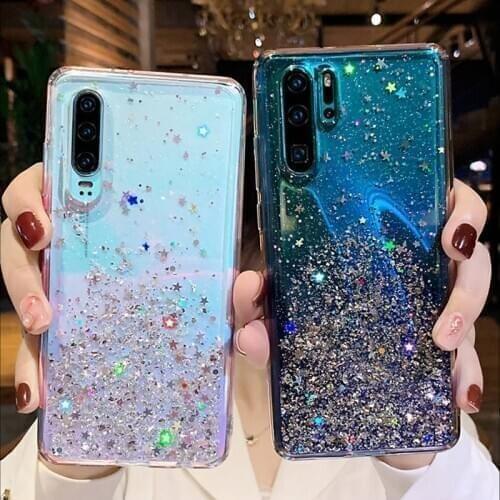 Shockproof Case for Realme C11 XT X2 5 6 Pro Soft Glitter Case for Oppo Reno 2Z 3 Global Bling TPU+ Glitter Shiny Cover Coque