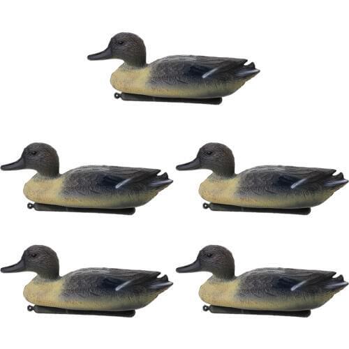 Pack Of 5 PCS Realistic Drake Duck Decoy Hunting Decoys Garden Yard Ornaments for Greenhand and Experienced Hunters
