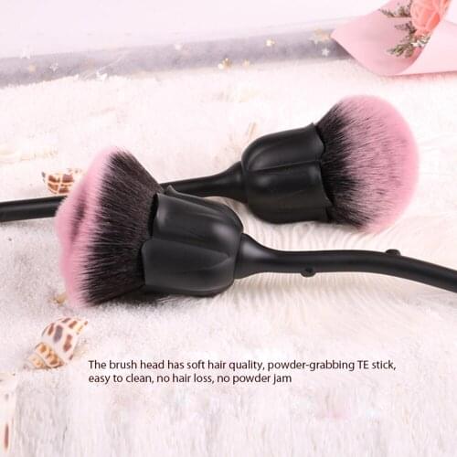 Rose 1pc Soft Powder Big Blush Foundation Lady Makeup Brush Cosmetic Tool Make Up Cosmetic Large Single Brush Facial