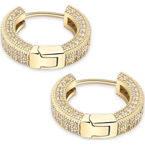 DUOYING Hip Hop Earring Personlized Simplicity White Zircon Elegant 925 Sterling Silver Mini Ear Buckles For Womens Cute Gift