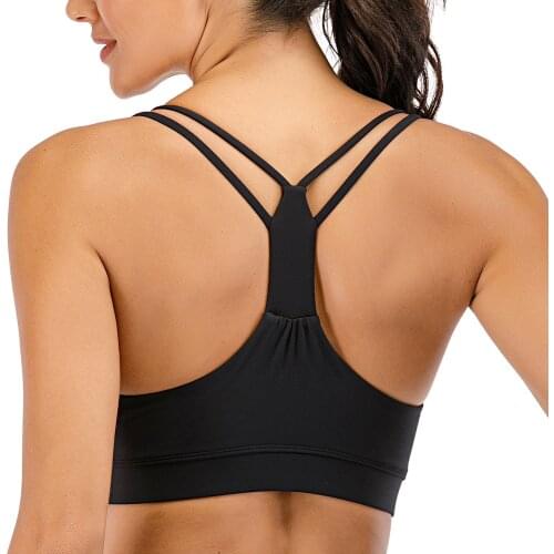 Removable Cups Sports Bra High Impact Active Wear Breathable Anti-sweat Sport Bra Running Tops For Fitness