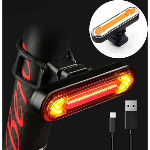 LED Bike Turn Signal Remote Control Bicycle Taillight Cycling Direction Indicator USB Charging Rear Light Safety Warning Lamp
