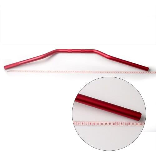 Red 7/8" 22MM Motorcycle Handlebar For Honda Yamaha Kawasaki Suzuki 80CM Length Universal