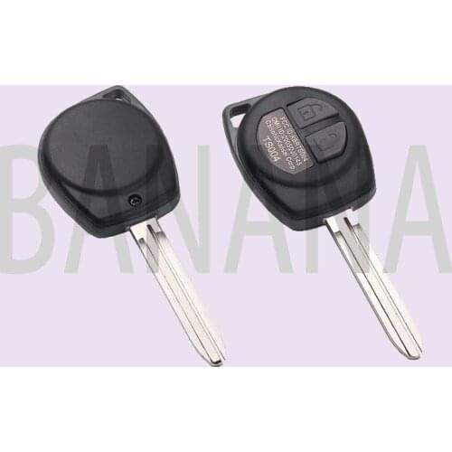 2pcs/lot For Suzuki car keys Integrated remote control key 2 buttons Key modification and replacement shell with key skin