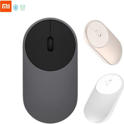 Xiaomi Portable Mouse Dual-Mode Bluetooth 4.0 RF 2.4GHz 1200DPI Aluminium Alloy ABS Shell Windows 8/10 Mac Android