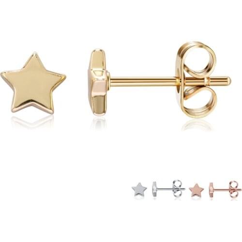 ZEMIOR Romantic Star Stud Earrings For Women 3 Colors Female Comfortable To Wear Small Earring Anniversary New Fashion Jewelry