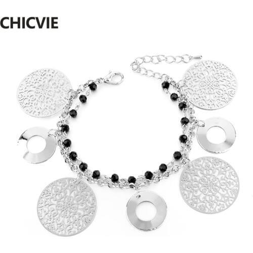 CHICVIE Gold Color Round Chain Adjustable Bracelets & Bangles For Women Luxury Brand Jewelry Love Friendship Bracelet SBR160047