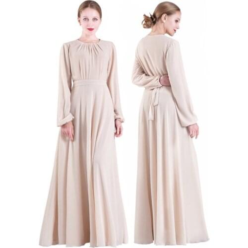 Plus Size Polka chiffon Kaftan Abaya Dubai Muslim Dress Caftan Marocain Turkish Dresses Jilbab Abayas For Women Islam Clothing