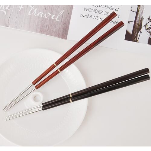 1 pair of S999 sterling silver cutlery can be reused chopsticks cutlery non-slip household metal Chinese