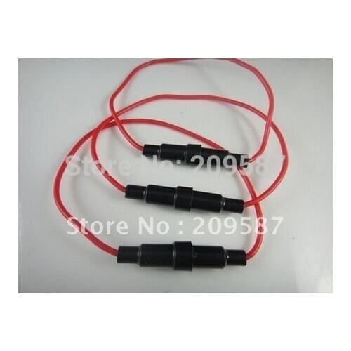 10pcs 5x20mm AGC Fuse Holder In-line screw type with wire