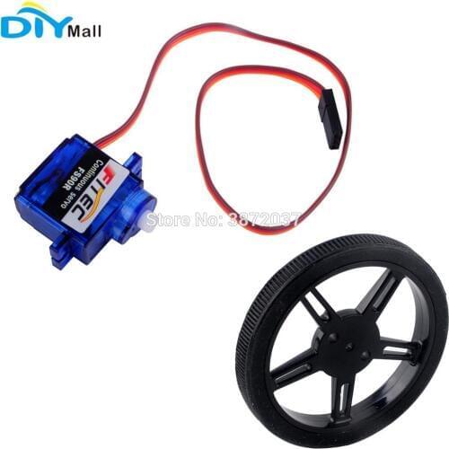 10pcs/lot Feetech FS90R 360 Degree Continuous Rotation Servo Wheel for RC Drone Arduino Smart Car Robot