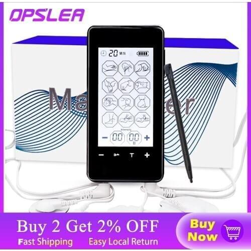 2 Channel Electronic Pulse Massager 12 Mode Tens Acupuncture Massager For Body Relax Muscle Pain Relief