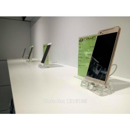 8 PORTS Burglarproof Controller Alarm System Display Lock With Alarm And Charge For Universal Mobile Phone Anti Theft