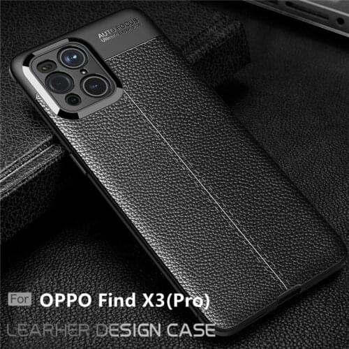For Cover OPPO Find X3 Pro Case For Find X3 Pro Capas Back Bumper Soft Shockproof TPU Leather For Fundas Find X3 Pro Cover 6.7"