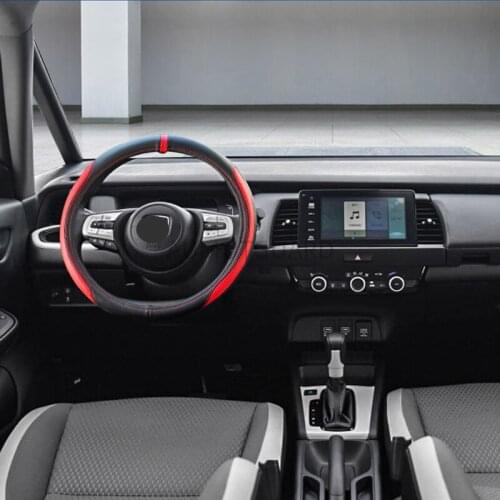 For Honda Fit 2021 Steering Wheel Cover Refitting the Four Generation Flying GR9 Sports Sewing Free Handlebar Cover