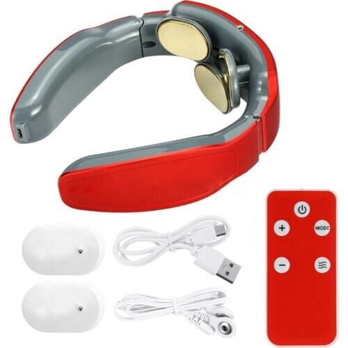 Neck Massager Electric Magnetic Pulse 3D Massage Neck Pain Relief Rechargeable Cervical Massager Physiotherapy Relax Health Care