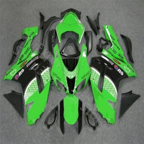 Customize fairing kit for Kawasaki ninja ZX6R 07 08 green black fairing set ZX 6R 636 07 08 ZX-6R 07-08