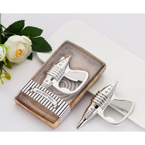 Creative gift retro machine gun Opener Beer Bottle Opener wedding Giveaway Gift For Guest 50 pcs