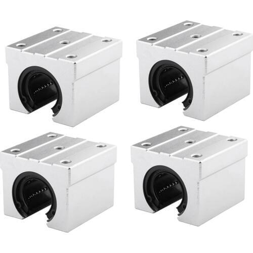 Hot SBR20UU Aluminum Block 20Mm Linear Motion Ball Bearing Slide Block Match for SBR20 20Mm Linear Guide Rail