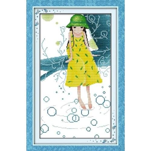 Love words(2)- missing cross stitch kit counted stamped fabric 14ct 11ct hand embroidery DIY handmade needlework supplies bag