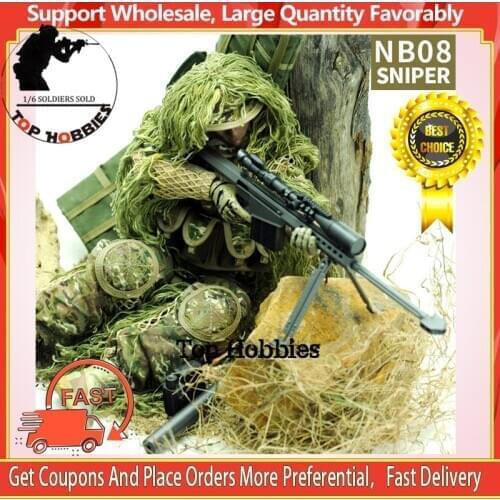 1/6 Scale Military Set Uniform Combat Super Flexible 30CM Doll Jungle Sniper Soldier 12Inch Action Figure Model Army Soldier Toy