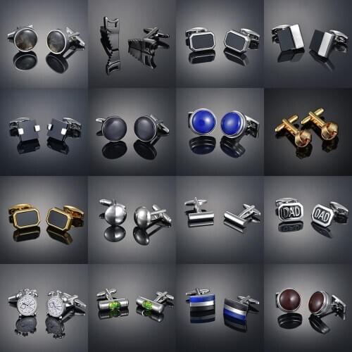 Luxury cufflink men shirt cuff Button French Square Clock Cufflinks custom formal wedding bridegroom suit Mens Jewelry