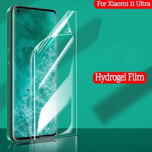 Soft Hydrogel Film On For Xiaomi Mi 11 Ultra Full Screen Protector For Xiaomi mi 11 mi11 11ultra Protective Film Not Glass