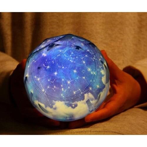 Starry Sky Night Light Planet Magic Projector Earth Universe LED Lamp Colorful Rotate Flashing Star Kids Baby Christmas Gift
