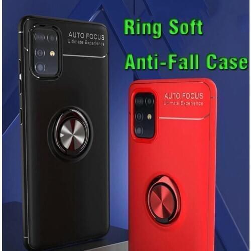 Ring Silicone Case For Samsung Galaxy A51 A71 5G A10 A10S A20 A20S A30 A30S A40 A40S A50 A50S A70 A70S Case Anti-fall Soft Cover