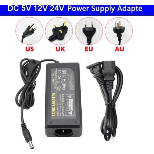 LED Adapter Power Supply DC5V / DC12V DC24V 1A 2A 3A 5A 7A 8A 10A For led strip lamp lighting led power driver plug