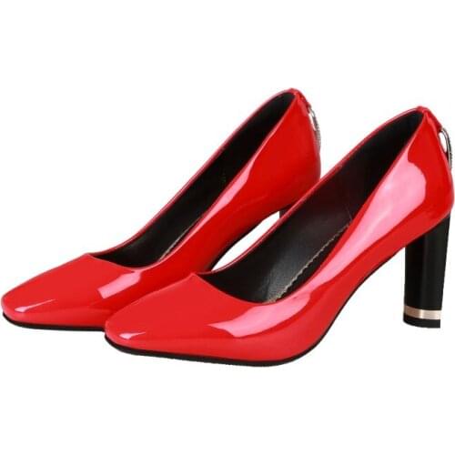Big Size 9 10 11 ladies high heels women shoes woman pumps Pointed high-heeled single shoes