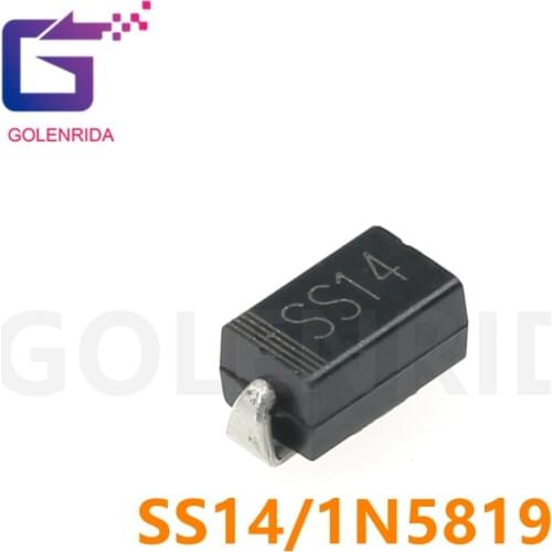 100pcs sma 1N5819 SMD IN5819 1A 40V do-214ac Schottky diode ss14 SS14